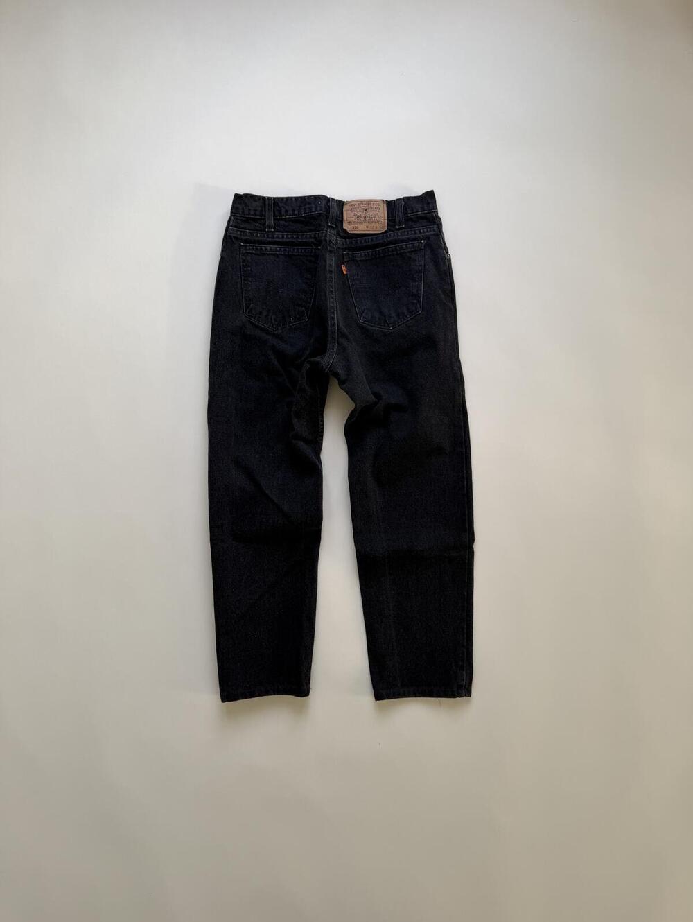 Vintage Levi's 550 Orange tab Black Denim Pants